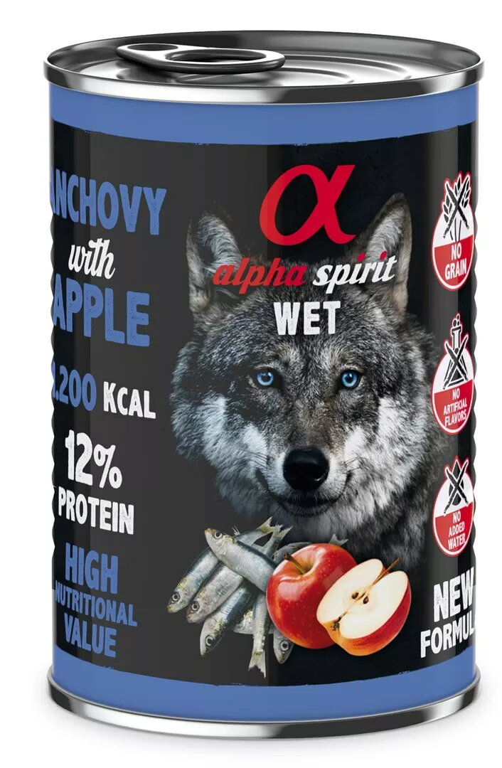 Mitrā suņu barība alpha spirit Anšovi