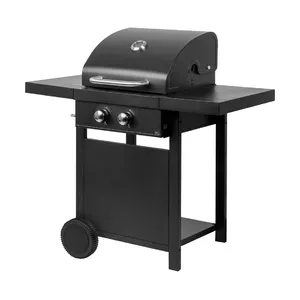 Газовый гриль Master Grill MG669, 2 горелки, нержавеющая сталь, площадь приготовления 440 кв. дюйм.