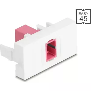 Patch panel module DELOCK 90895 — SC Simplex fiber adapter, violet/white