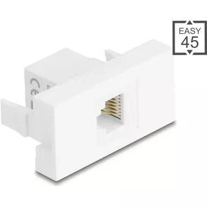 DELOCK RJ12 Module Socket 6P6C UTP White 90898