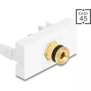 Terminal block module DELOCK 90902 black/white — modular connection for patch panels