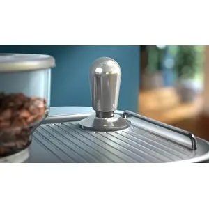 Premium calibrated tamper for levelled coffee grounds