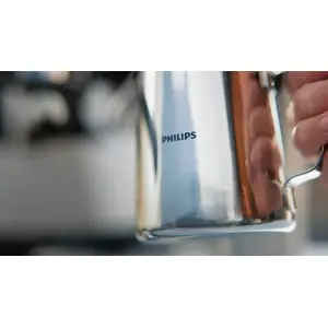Stainless-steel milk jug with powerful steam wand