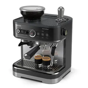 Philips Barista Brew Semi-auto Espresso Machine, 1350 W, 2.3 L Water Tank Capacity, Built-in Grinder, Analog Display, Black