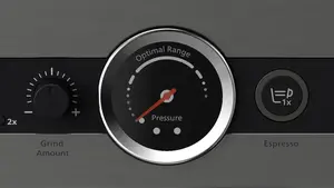Pressure gauge for precise coffee extraction