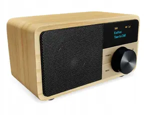 Tabletop Radio Sangean DDR-7 Natural Wood FM AM Bluetooth, wooden cabinet, FM/AM tuner, Bluetooth audio