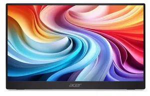 Acer PM161Q B1 Pārnēsājams LCD Monitors 15.6 Collas Full HD 1920 x 1080 IPS 60 Hz USB Type-C HDMI FreeSync G-SYNC Melns
