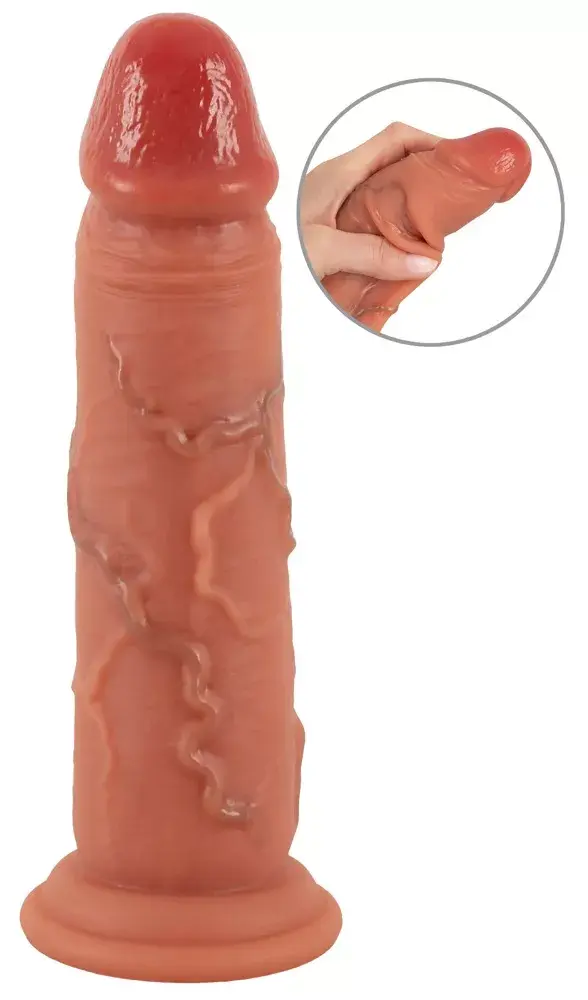 Realistixxx Real Skin силиконовый фаллоимитатор — 20,5 см Photo 2