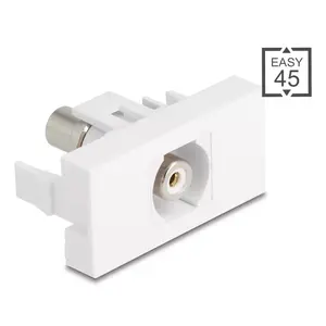 Модуль Keystone DeLOCK 90858 Плоский Белый RCA Разъем 1