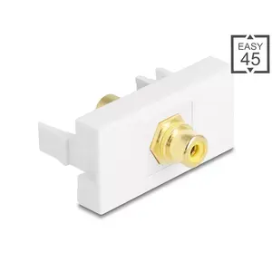 DeLOCK Keystone Module 90859 RCA Connector White Yellow