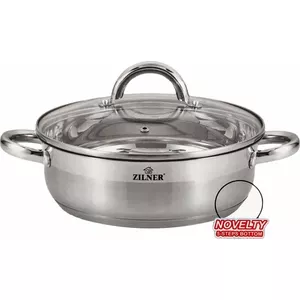 Zilner ZL-7405 Stainless Steel Flat Pot 6.0L 28cm