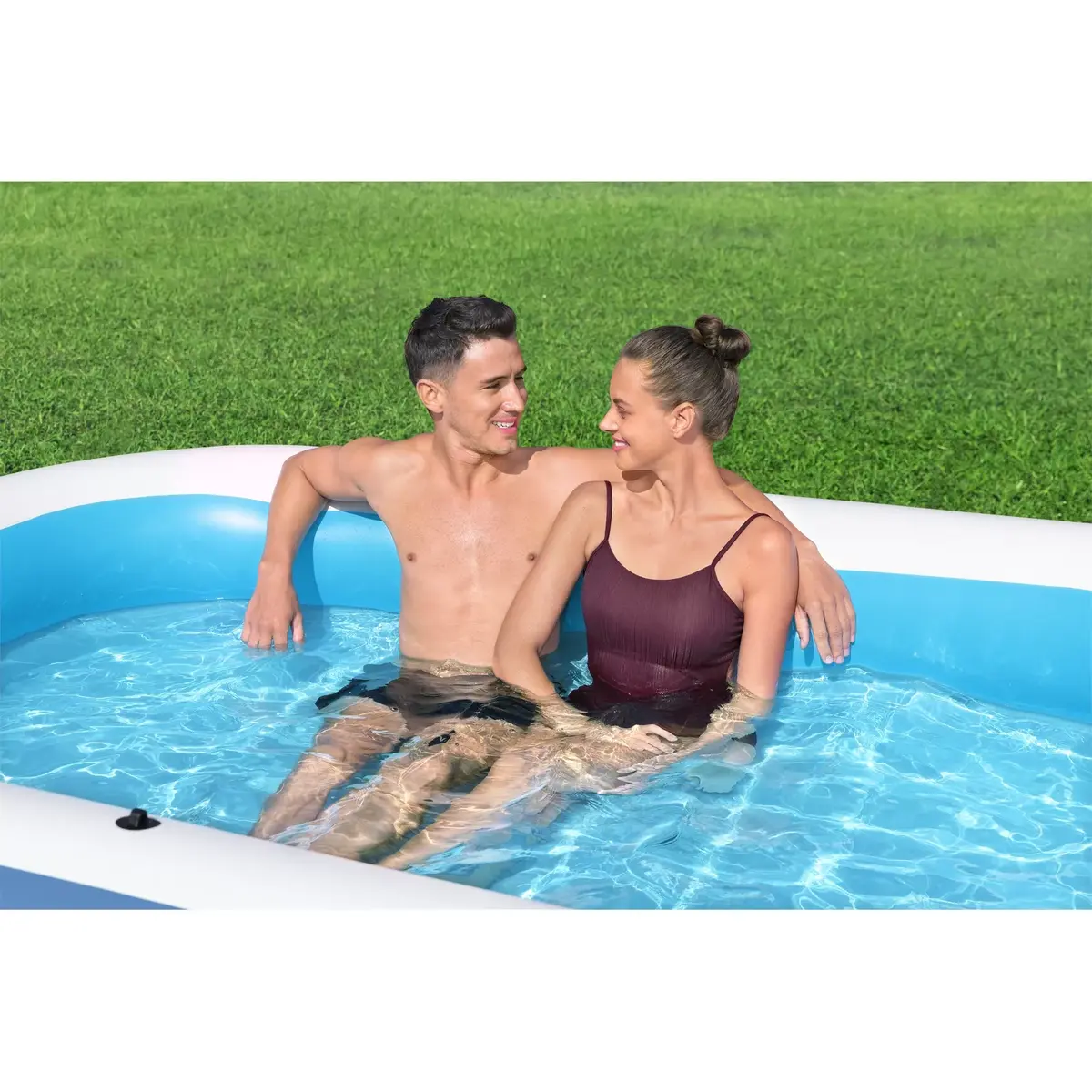 Bestway Summer Bliss надувной семейный бассейн с тентом 2,54×1,78×1,40 м Photo 12