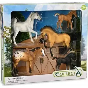 Набор фигурок Collecta — 5 лошадей в упаковке (модель 004-84211)