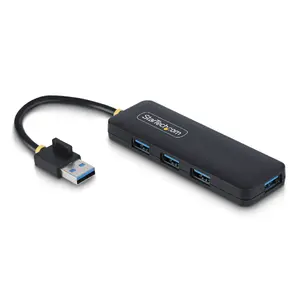 StarTech 4-портовый USB-A концентратор 5 Гбит/с с питанием от шины и защитой от перегрузки по току