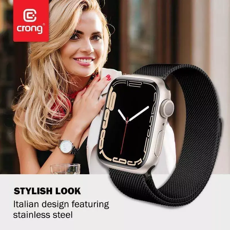 Ремешок Crong CRG-44MST-BLK для Apple Watch Photo 11