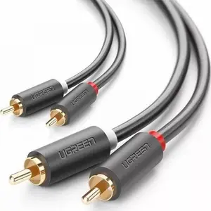 RCA audio cable UGREEN UGR313BLK 1 m, black