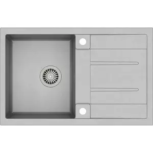 Kitchen sink QUADRON MORGAN 111 GraniteQ steel / gray metallic