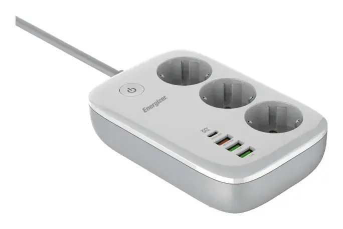 Удлинитель Energizer EPB2500W02EU — 3 розетки Photo 3