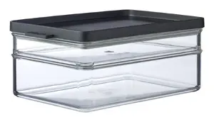 Mepal Omnia Fridge Box Set 1200 ml and 500 ml Black Rectangular
