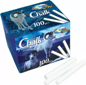 Chalk board chalk sticks, Panta Plast, model 80372 — white, 100 pcs