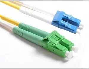 MicroConnect FIB447001 OS2 Fibre Optic Cable LC to LC 1m Yellow Full Duplex