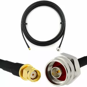 Коаксиальный кабель Rangeful HF240-RPSM-NMH-12 12 м RP‑SMA (male) — N (male), низкие потери