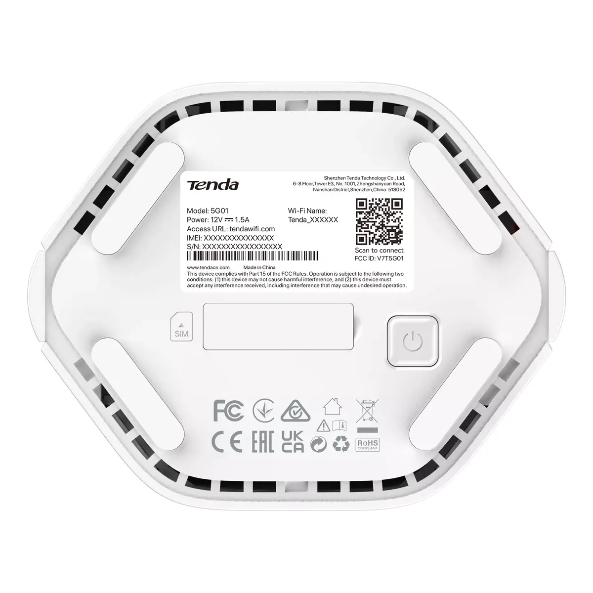 Tabletop router TENDA 5G01 Wi‑Fi 6 Dual‑band Photo 3
