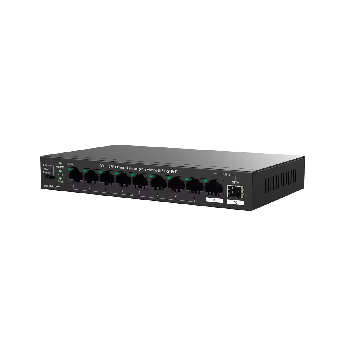 Неуправляемый коммутатор Tenda TEG1110PF-8-120W Photo 4
