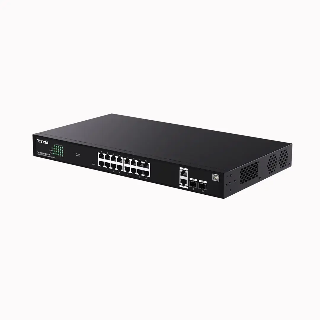 TENDA TEG2220P-16-250W PoE+ Websmart L2 коммутатор Photo 3