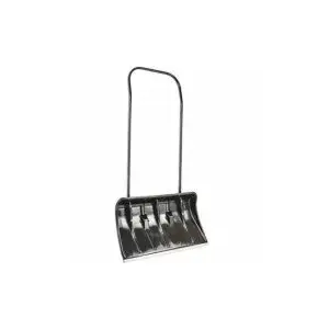 Divrokaina sniega lāpsta ILTB 80×45 cm, melna – plata lāpsta, ergonomiska roktura
