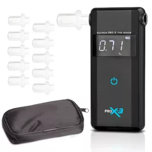 Alkotesteris AlcoFind PRO-X-3 ar kalibrāciju un 12 mutes uzgaļiem