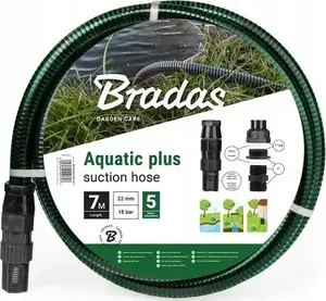 Suction Hose BRADAS AQUATIC PLUS 7 m — flexible water suction hose for pumps