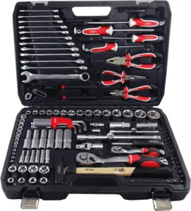 Socket Wrench Set AWTools AW39122 — 1/2" and 1/4" Drive Ratchets and Sockets