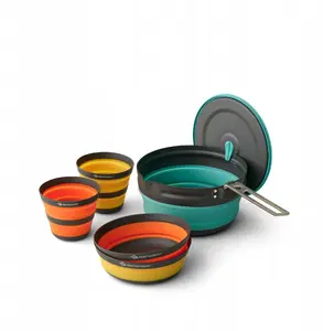 Camping cookware SEA TO SUMMIT Frontier UL collapsible pot set for 2 people, 5-piece ultralight