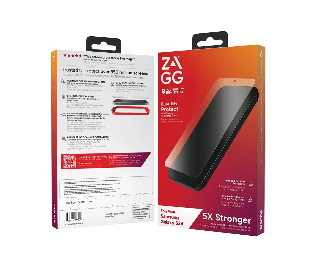 Zagg InvisibleShield Glass Elite Samsung Galaxy S24 Photo 4