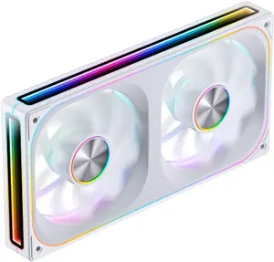 240mm ARGB Infinity Mirror Fan by Jonsbo ZA-240 white, dual 120mm fans, PWM support