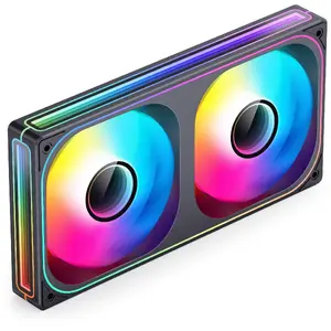 Cooling fan Jonsbo ZB-240 240mm ARGB PWM black — Infinity Mirror design