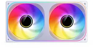120mm*2 ARGB PWM Radiator Fan Jonsbo ZB-240 Infinity Mirror 240mm White