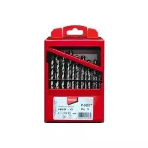 Drill Bit Set Makita P-60523 — HSS-G Metal 25 pcs, high-speed steel for metal