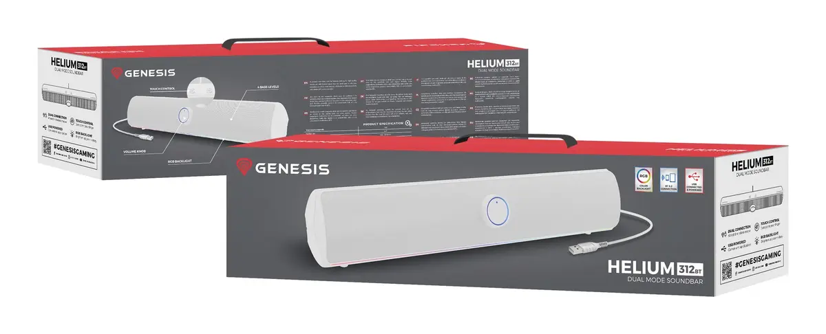 Soundbars Genesis Helium 312BT White Photo 20