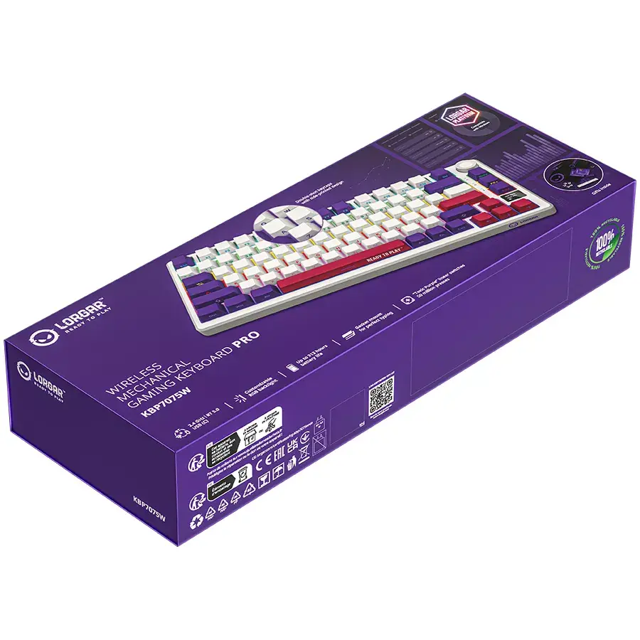 LORGAR KBP7075W беспроводная механическая 75% Photo 9