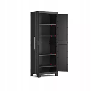 Шкаф Keter DETROIT 62 x 182 x 45 см с раздельными полками, пластиковый шкаф