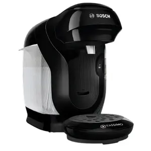 Капсульная кофемашина Bosch TAS112E, резервуар 0.7 л, 1 чашка, 1400 Вт, чёрная