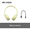 Наушники Sony WHCH520Y.CE7 Photo 9