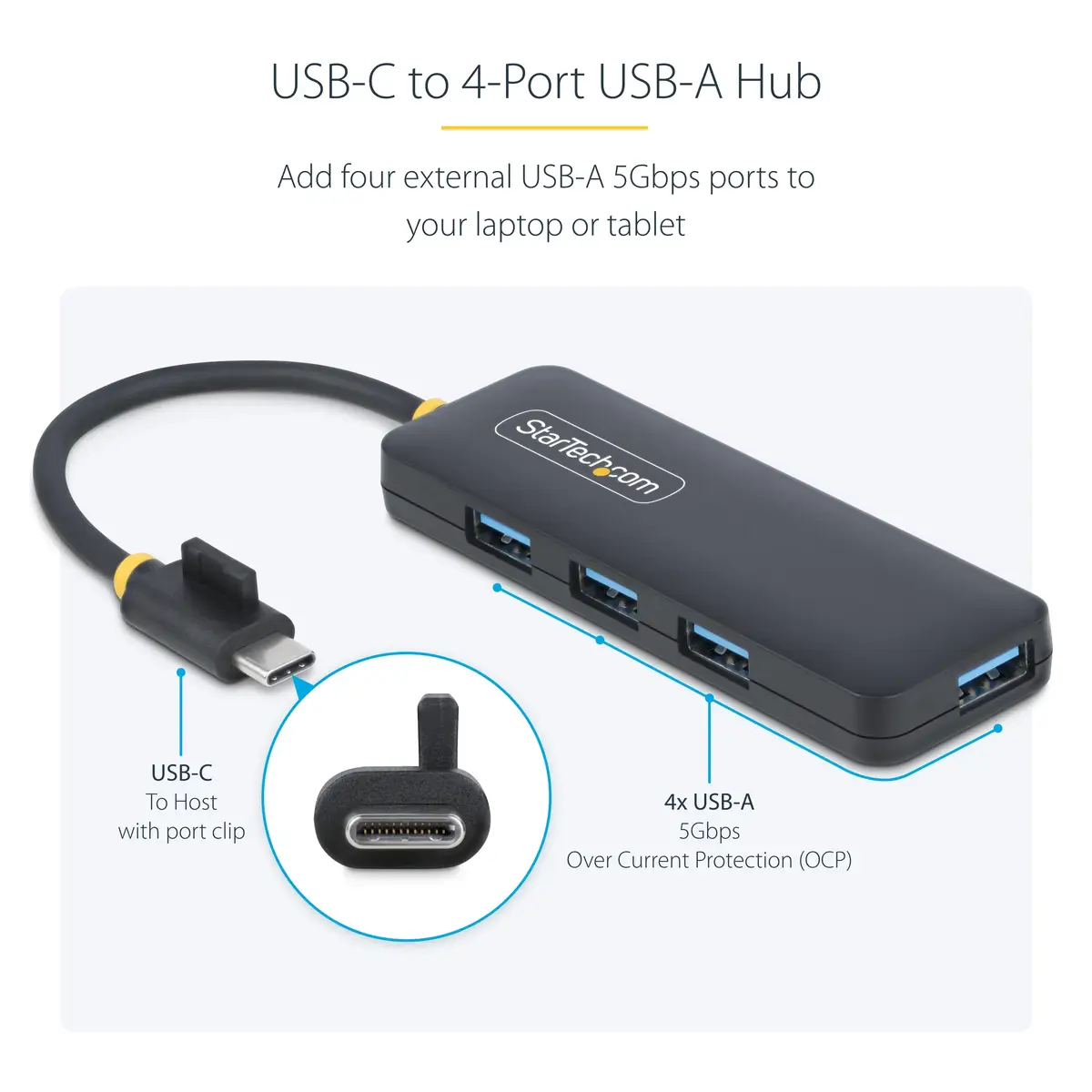 StarTech H5C4A-USB-HUB 4-портовый USB-C концентратор Photo 6