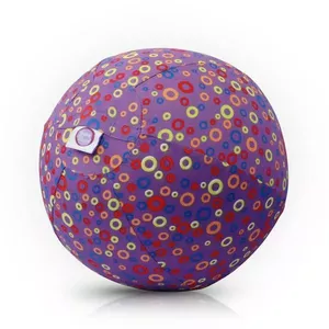 Akcija! Bubabloon lateksa balons ar auduma pārvalku, Circles Purple