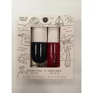 Детский лак для ногтей nailmatic kids — CASPER Black и ROLLCERISE Cherry, безопасный блеск