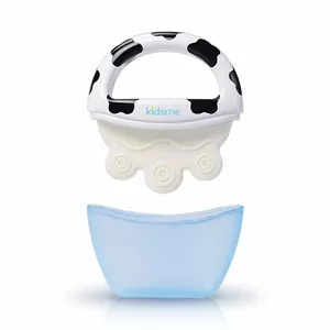 Kidsme Icy Moo zobu kožamais riņķis &amp; aukstā ledene zobiņiem, no 3 mēn.