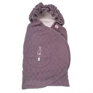 Lodger Wrapper Folklore Fleece ietinamā sedziņa 2 in 1, Mauve