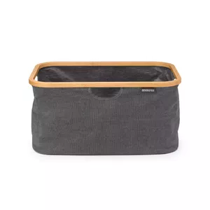 BRABANTIA Foldable Laundry Basket, 40 L, Pepper Black